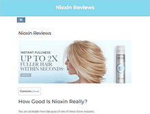 Tablet Screenshot of nioxinreview.org